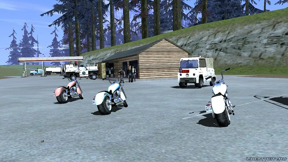 Оживление заправок в сельской местности (Возле Сан-Фиерро) / GTA San Andreas (iOS, Android)