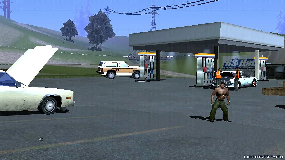 Оживление заправок в сельской местности (Возле Сан-Фиерро) / GTA San Andreas (iOS, Android)