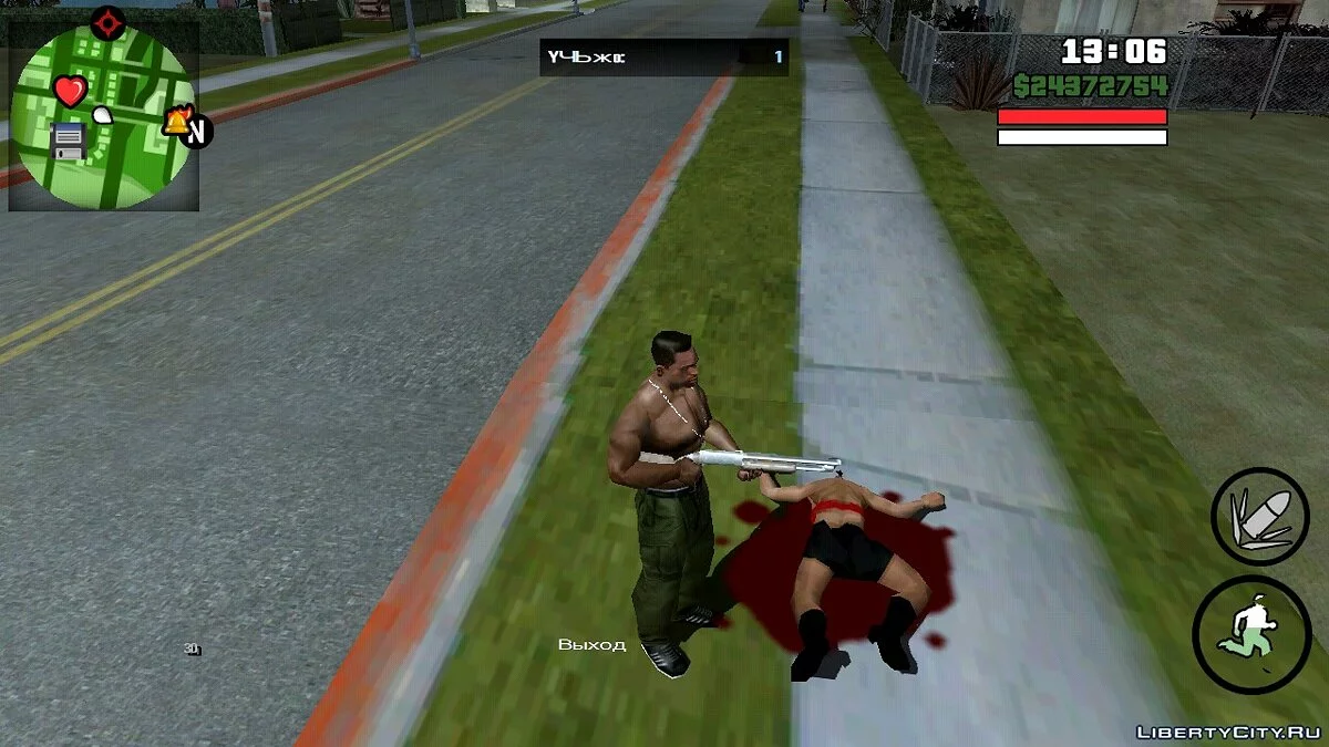 Счетчик убитых людей / GTA San Andreas (iOS, Android)