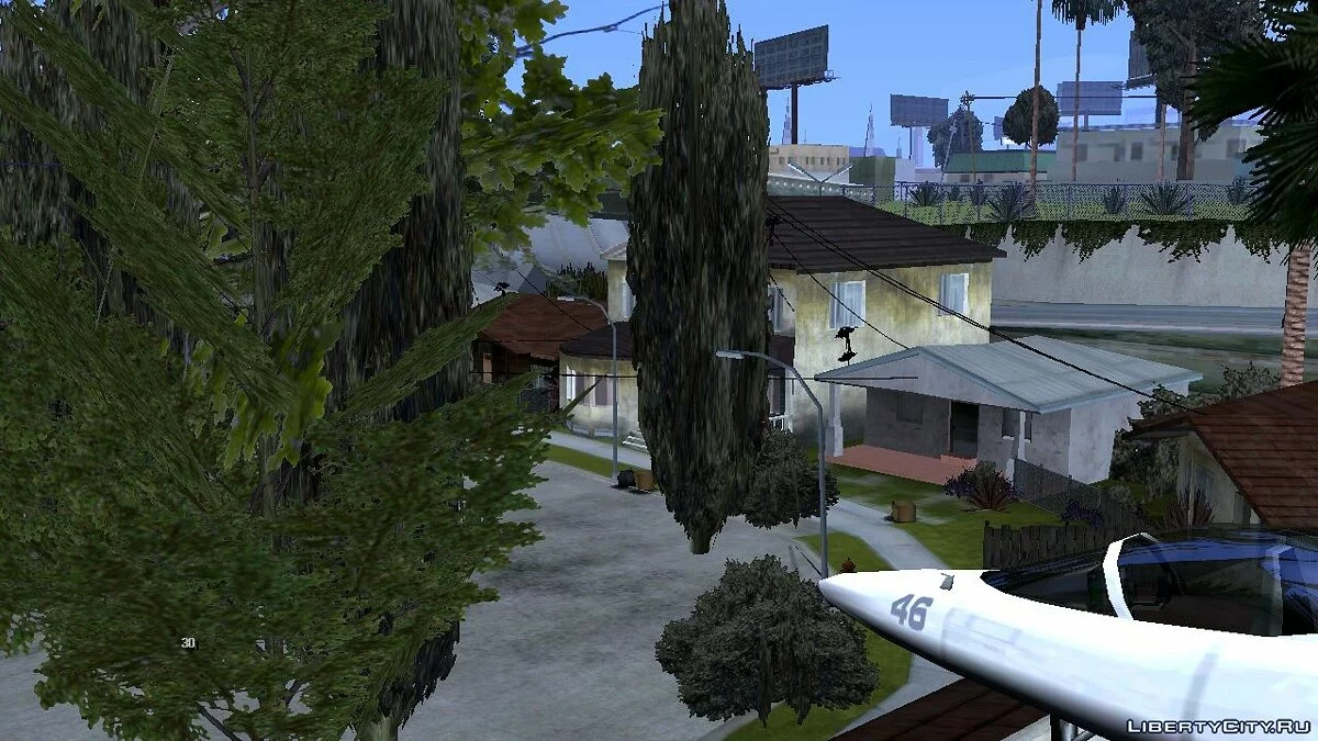 Возможность садить деревья и кусты / GTA San Andreas (iOS, Android)