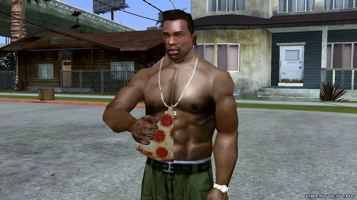 Возможность съесть пиццу и восстановить здоровье  / GTA San Andreas (iOS, Android)