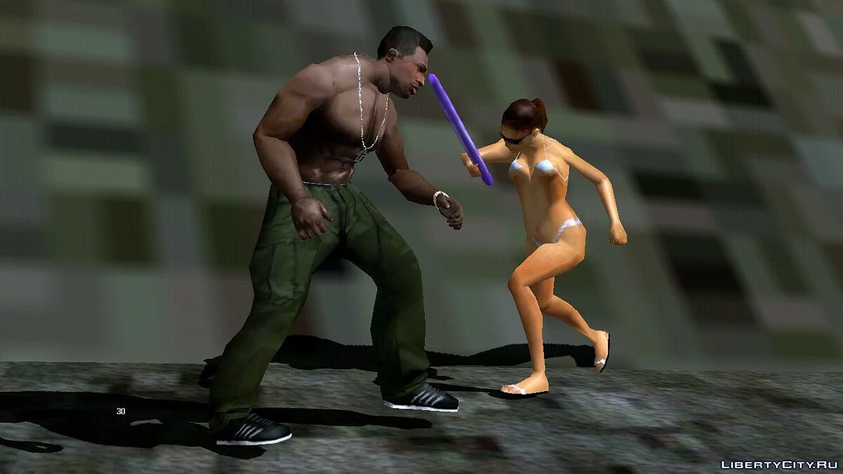 Опасная девушка / GTA San Andreas (iOS, Android)