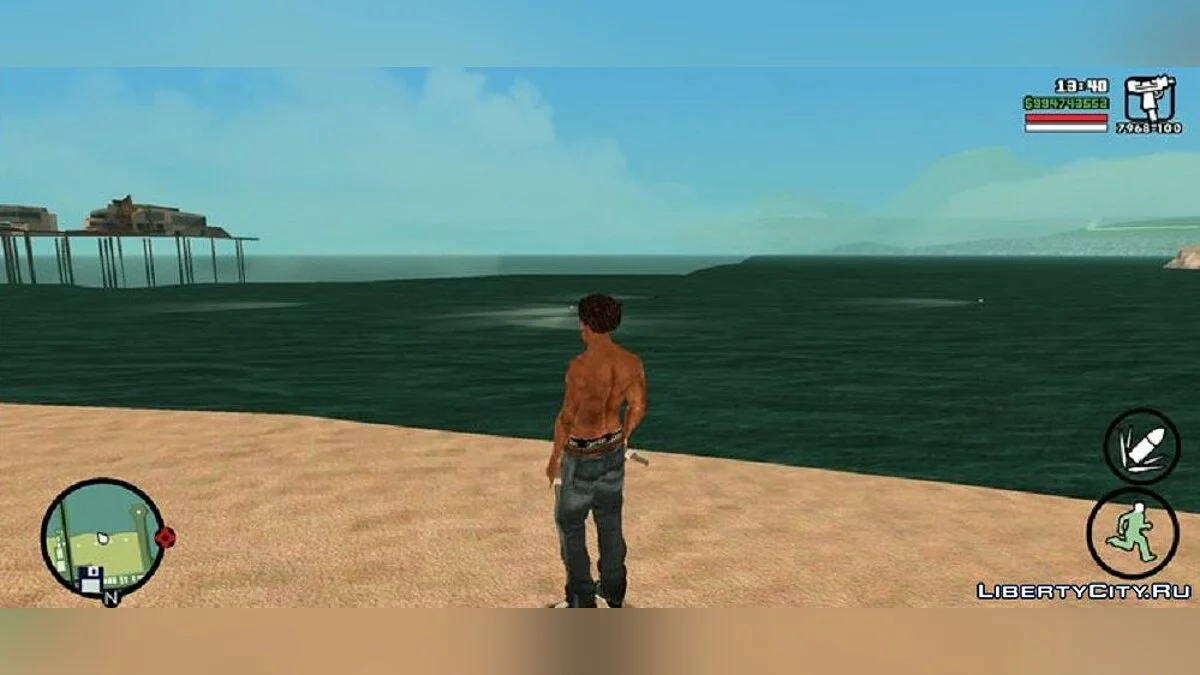 Реалистичный пляж Санта-Мария / GTA San Andreas (iOS, Android)