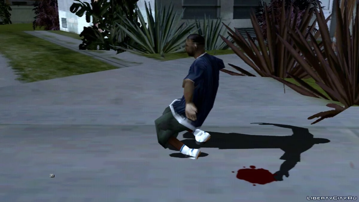 Замедленная съёмка, после выстрела со снайперской винтовки  / GTA San Andreas (iOS, Android)