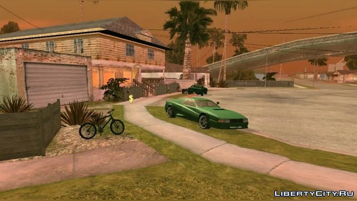 Припаркованные машины на Grove Street / GTA San Andreas (iOS, Android)