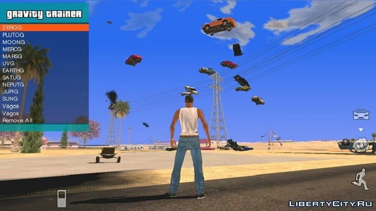 Трейнер для изменения гравитации / GTA San Andreas (iOS, Android)