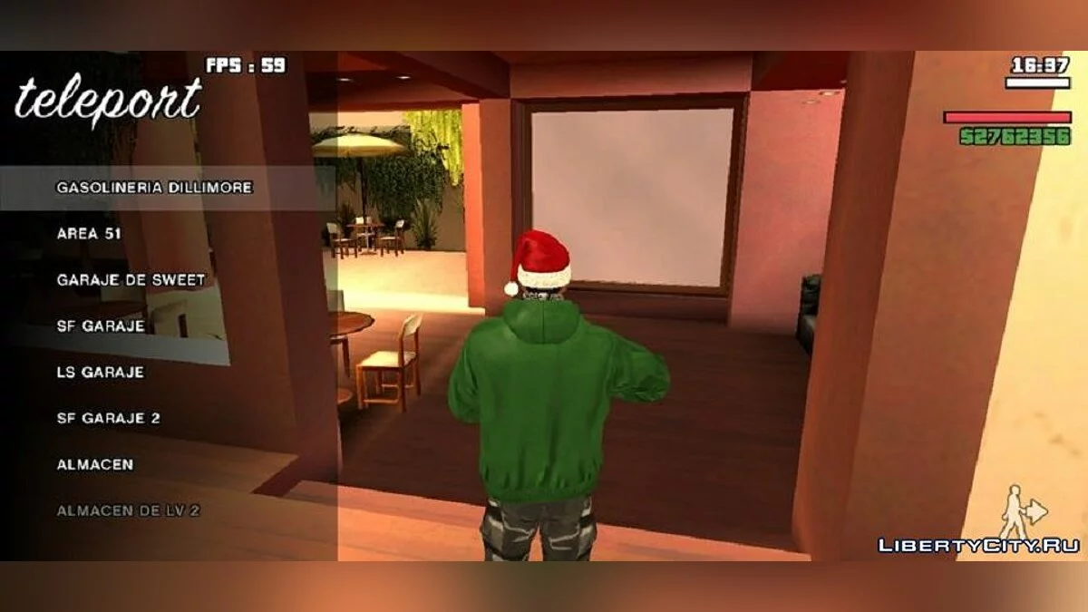 Возможность телепортироваться в интерьеры  / GTA San Andreas (iOS, Android)