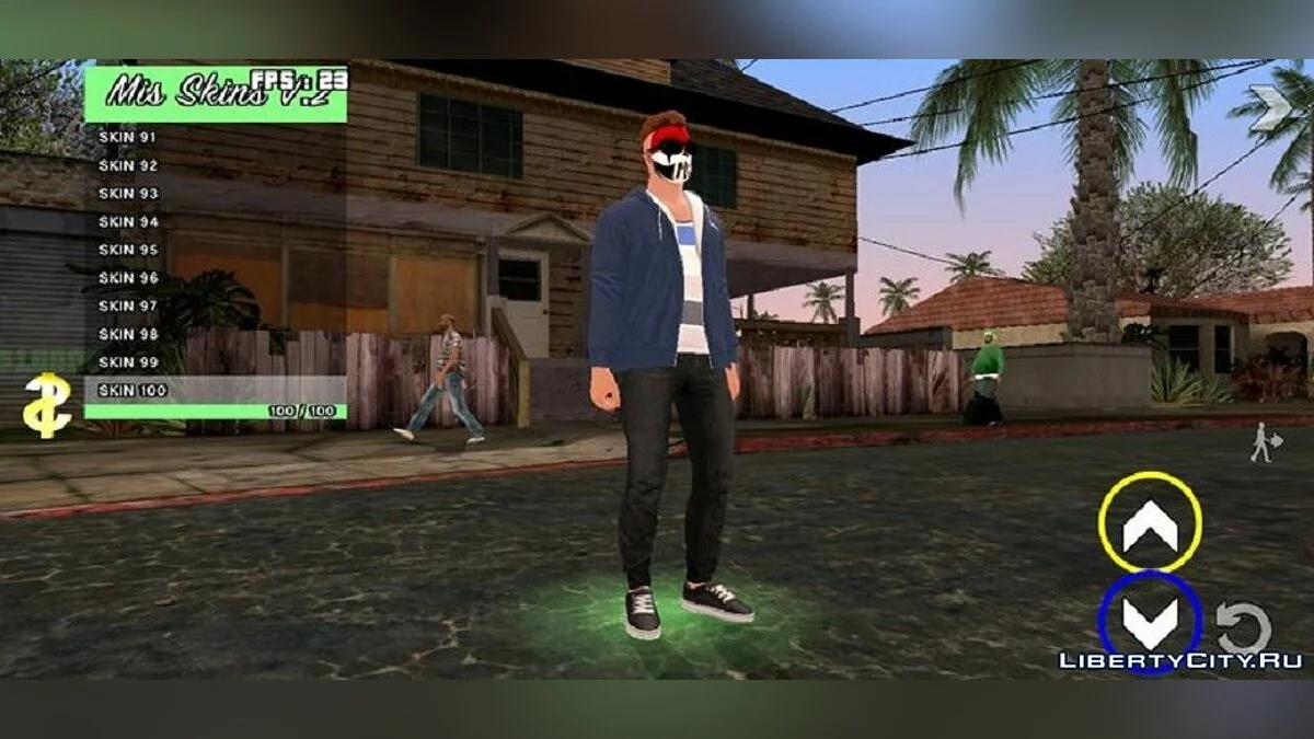 Skin Selector (Возможность добавлять новых персонажей) V2 / GTA San Andreas (iOS, Android)