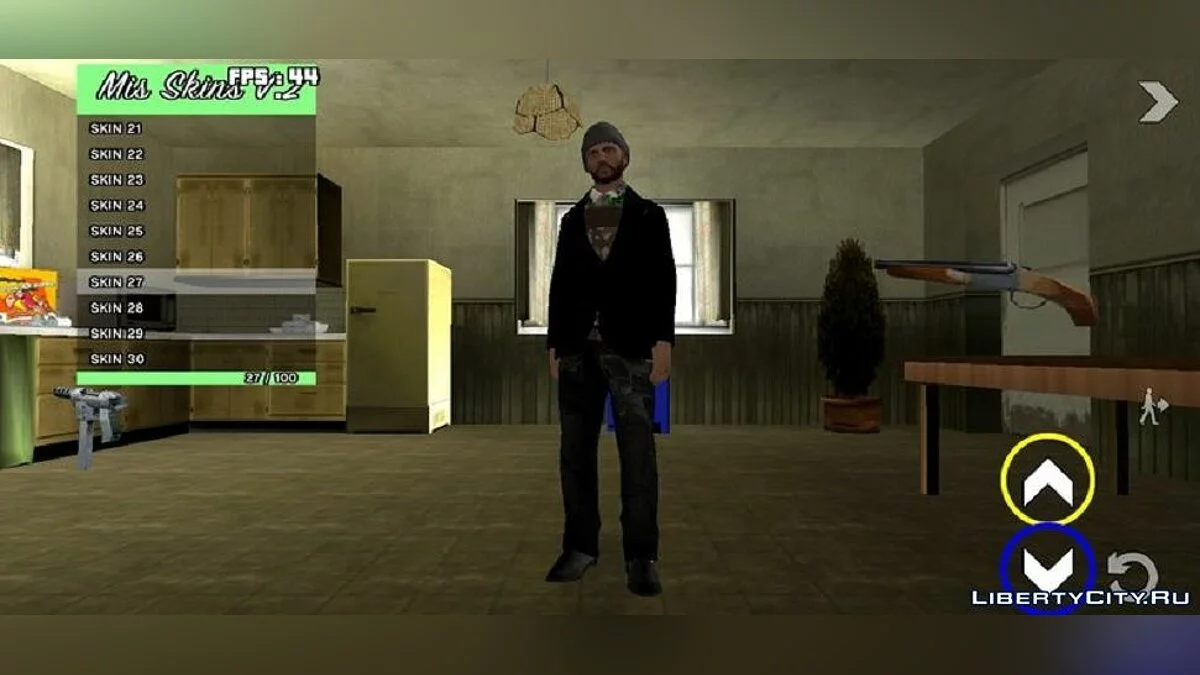 Skin Selector (Возможность добавлять новых персонажей) V2 / GTA San Andreas (iOS, Android)