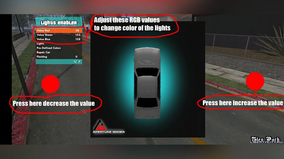 Установка и настройка неона / GTA San Andreas (iOS, Android)