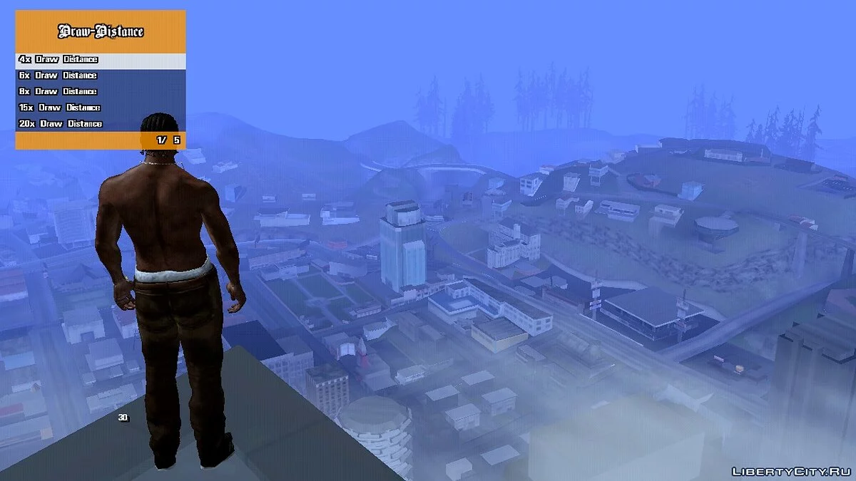Увеличить дальность обзора / GTA San Andreas (iOS, Android)