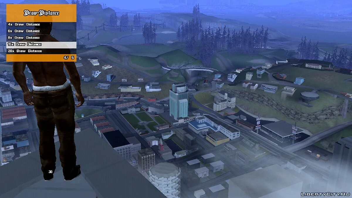 Увеличить дальность обзора / GTA San Andreas (iOS, Android)