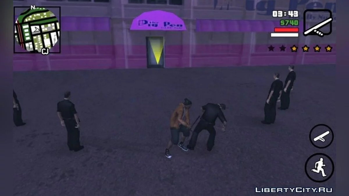Враги не атакуют Карла / GTA San Andreas (iOS, Android)