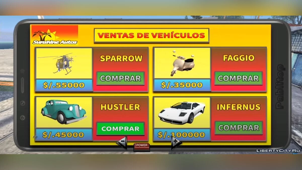 Функциональный современный смартфон v1 / GTA San Andreas (iOS, Android)