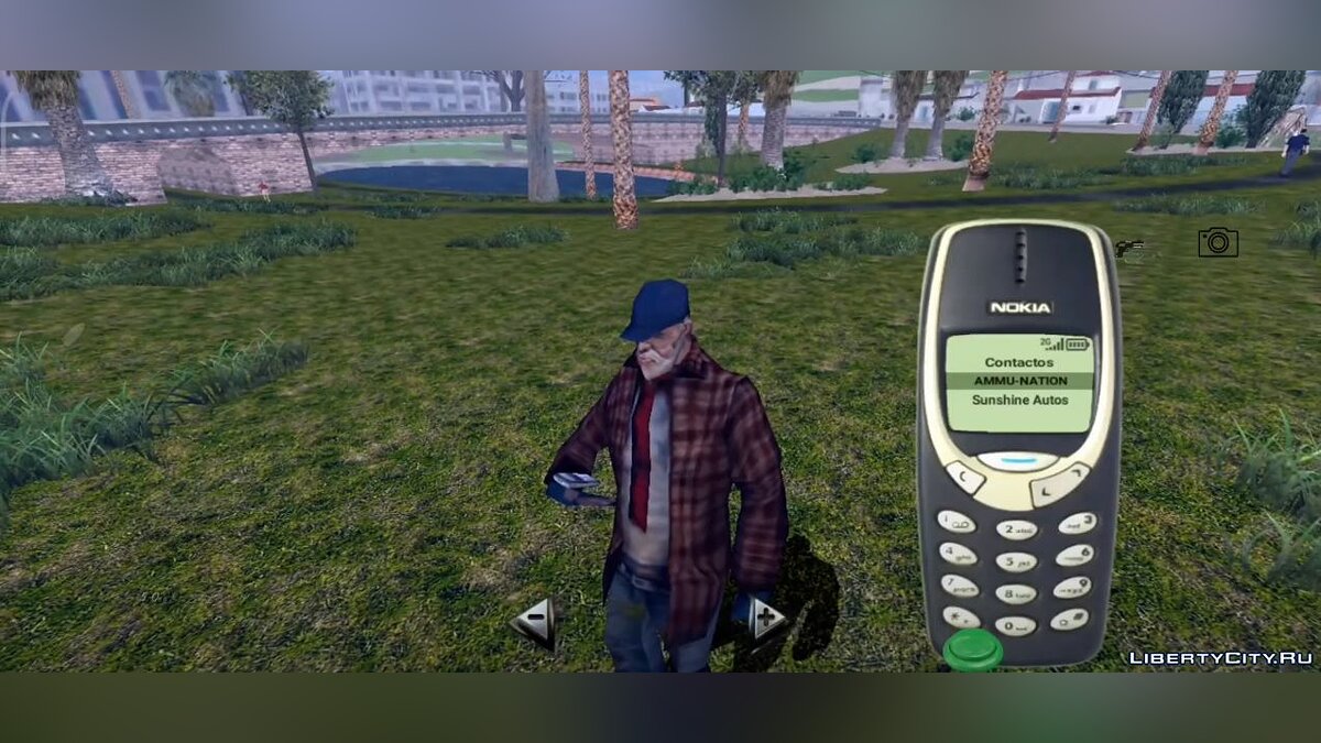 Скачать Функциональный телефон в стиле 90x для GTA San Andreas (iOS, Android )