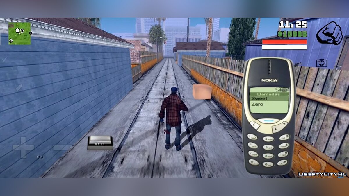 Скачать Функциональный телефон в стиле 90x для GTA San Andreas (iOS, Android )