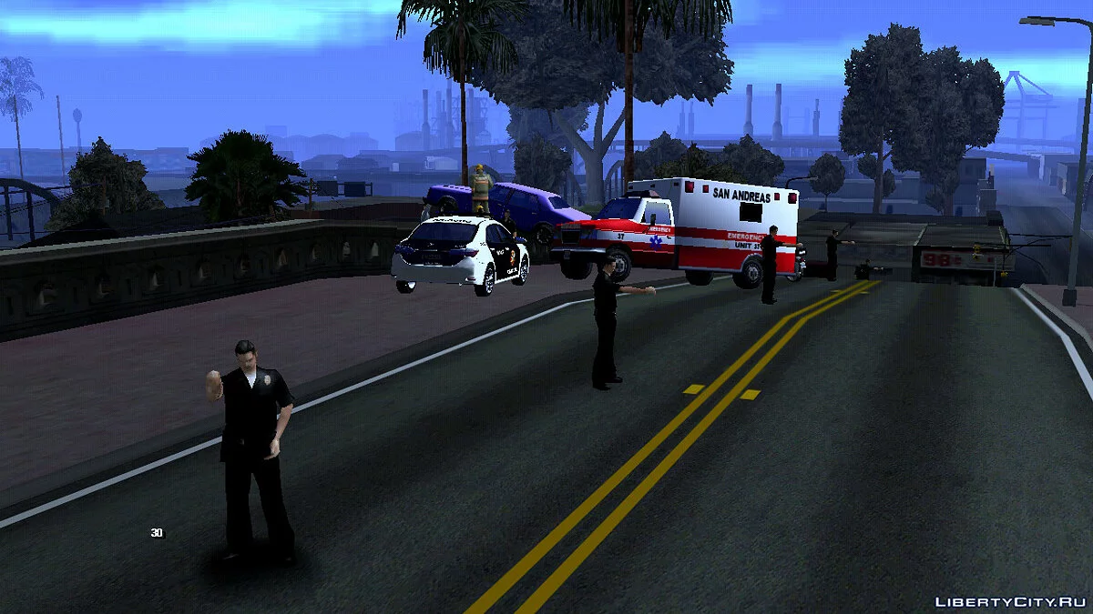 Авария на мосту / GTA San Andreas (iOS, Android)