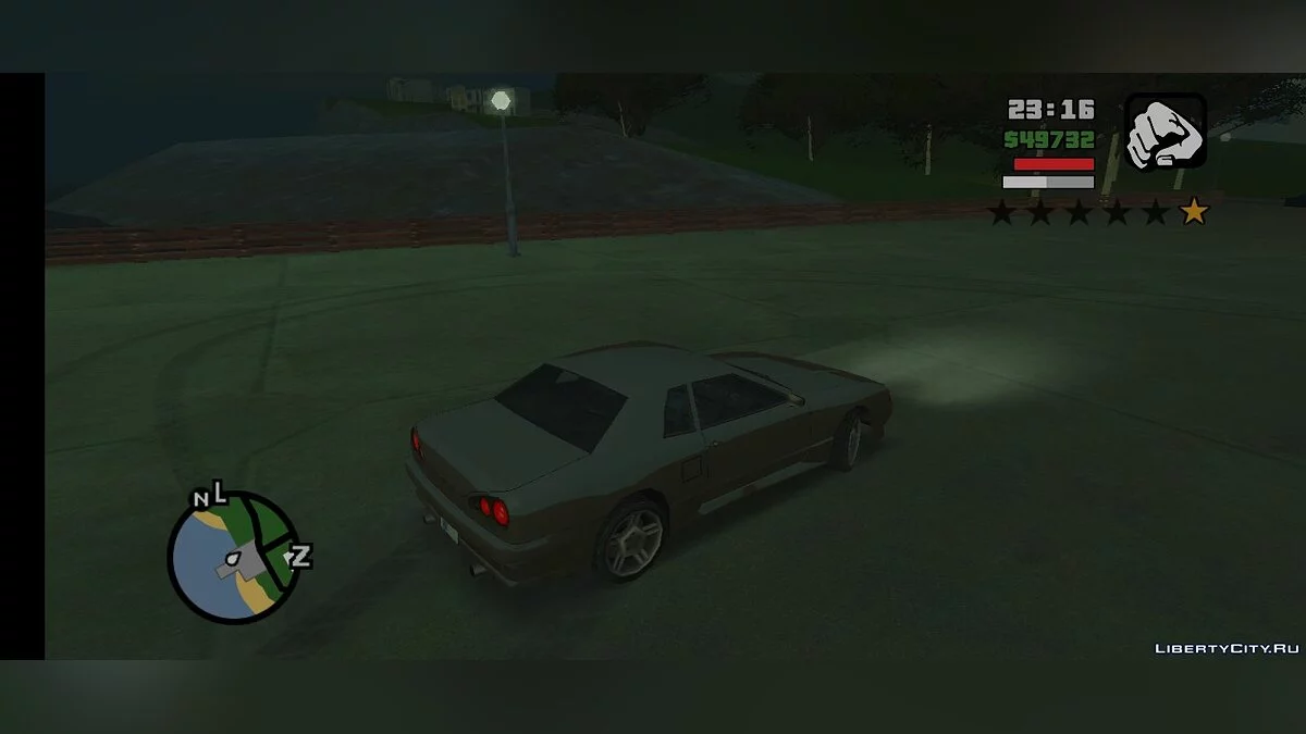 Вид камеры для дрифта / GTA San Andreas (iOS, Android)