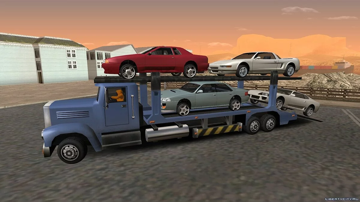 Прикрепить автомобиль к автовозу  / GTA San Andreas (iOS, Android)