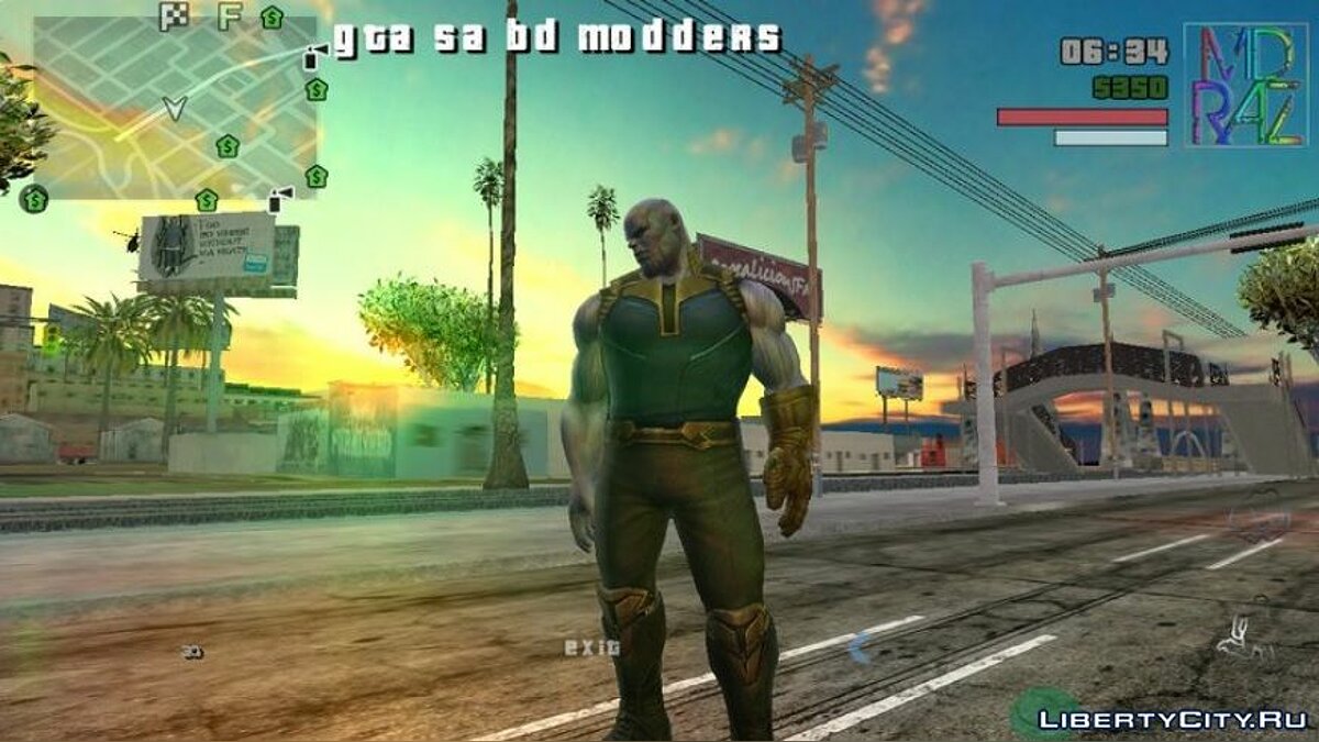 Замена thanos.dff в GTA San Andreas (iOS, Android) (2 файла) / Файлы  отсортированы по скачиваниям в порядке возрастания