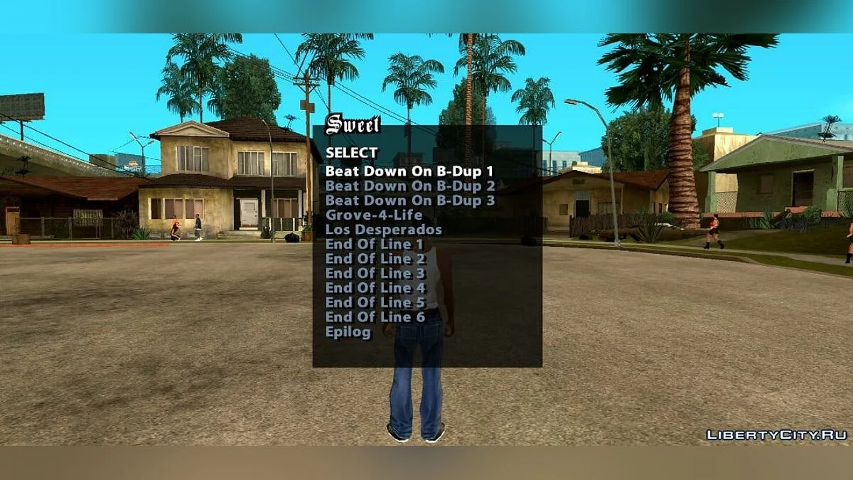 Возможность просмотреть любую кат-сцену / GTA San Andreas (iOS, Android)