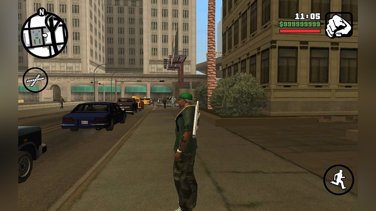 Скачать Носить оружие за спиной для GTA San Andreas (iOS, Android)