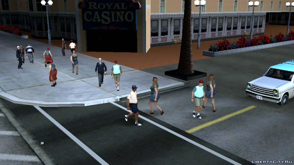 Увеличение транспорта и прохожих / GTA San Andreas (iOS, Android)