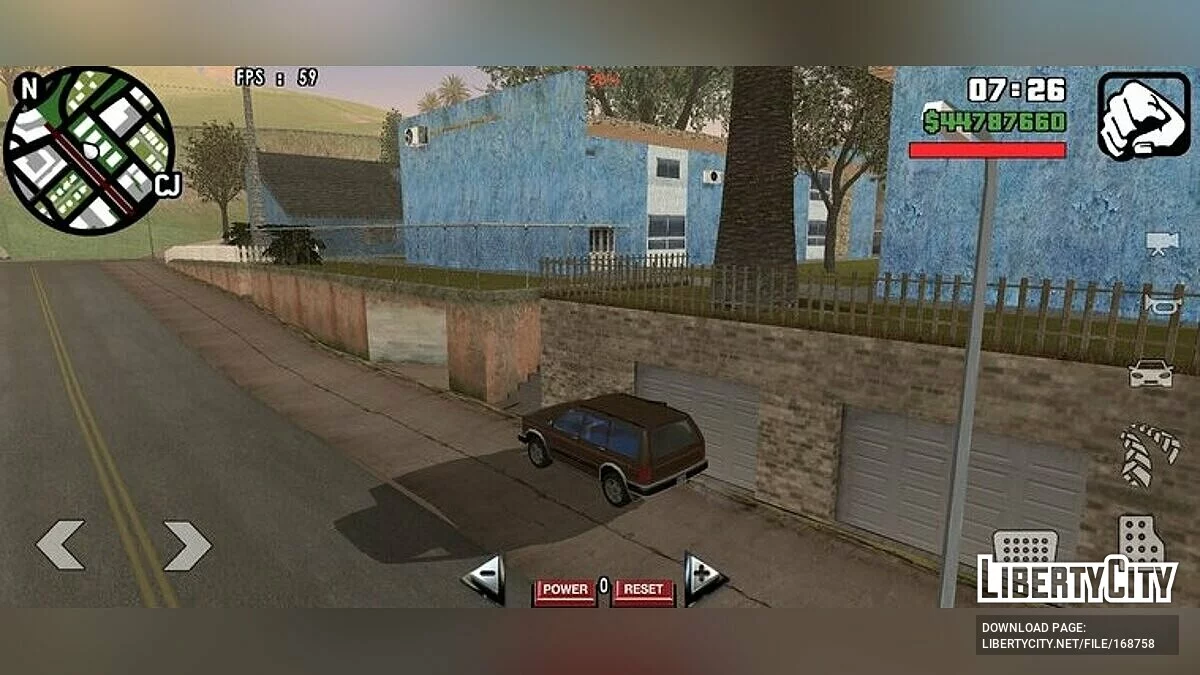 Аварийное освещение фар / GTA San Andreas (iOS, Android)