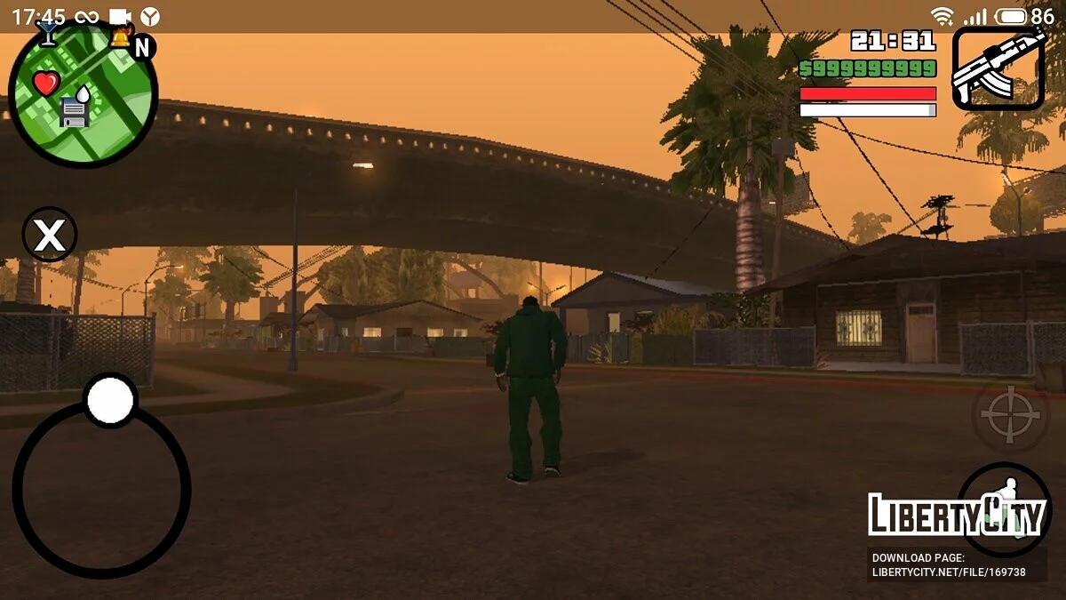 Возможность кататься на роликах / GTA San Andreas (iOS, Android)