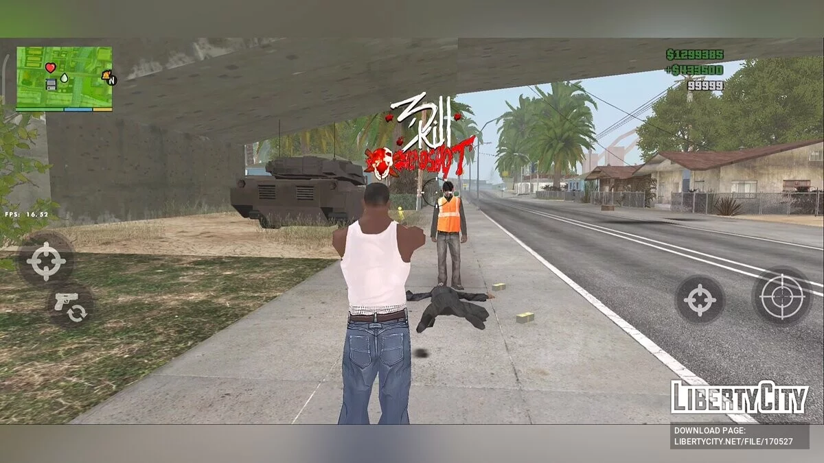 Эффект при убийстве / GTA San Andreas (iOS, Android)