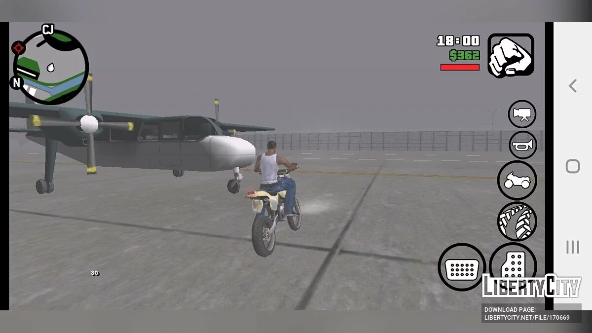 Больше самолётов в аэропорте / GTA San Andreas (iOS, Android)