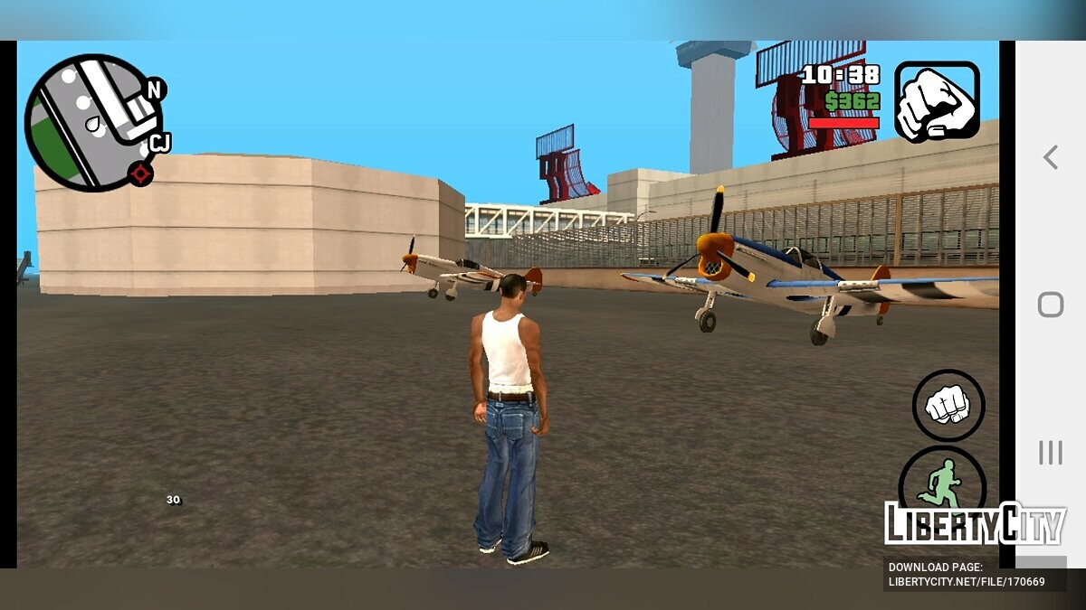 Скачать Больше самолётов в аэропорте для GTA San Andreas (iOS, Android)