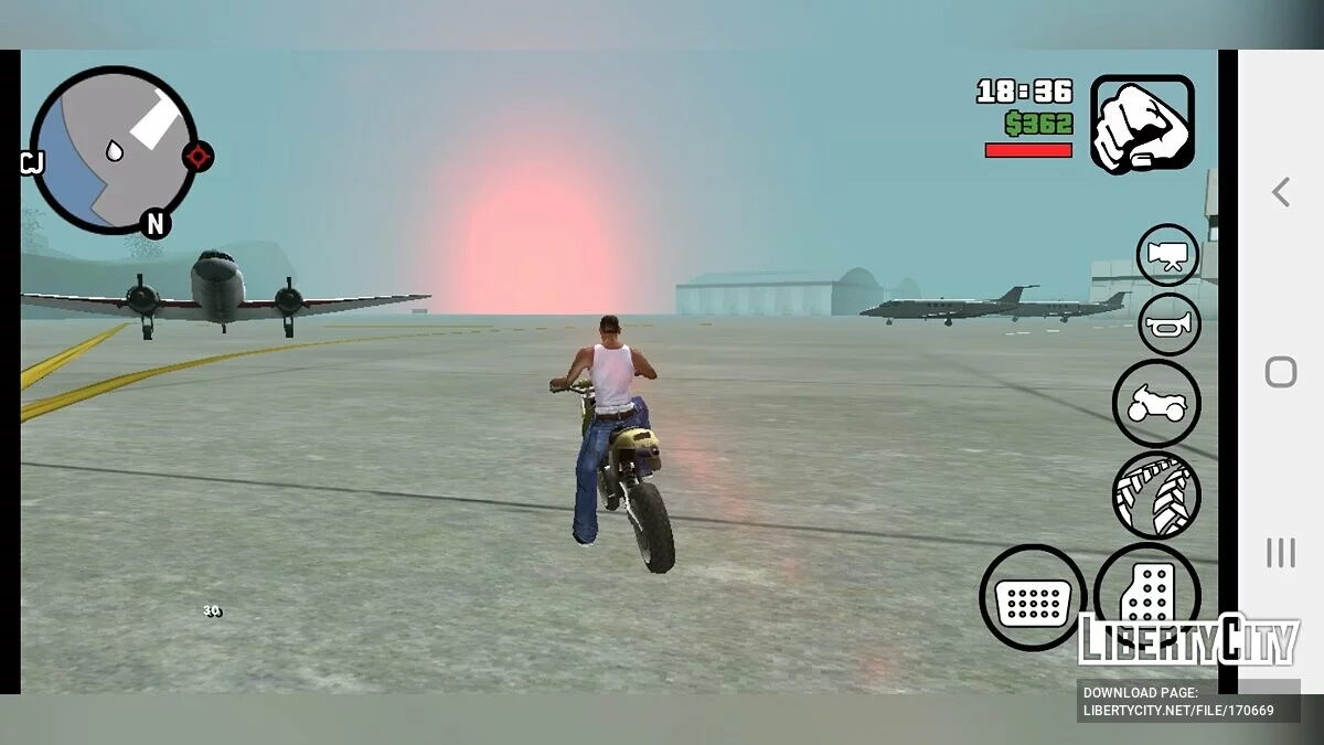 Больше самолётов в аэропорте / GTA San Andreas (iOS, Android)