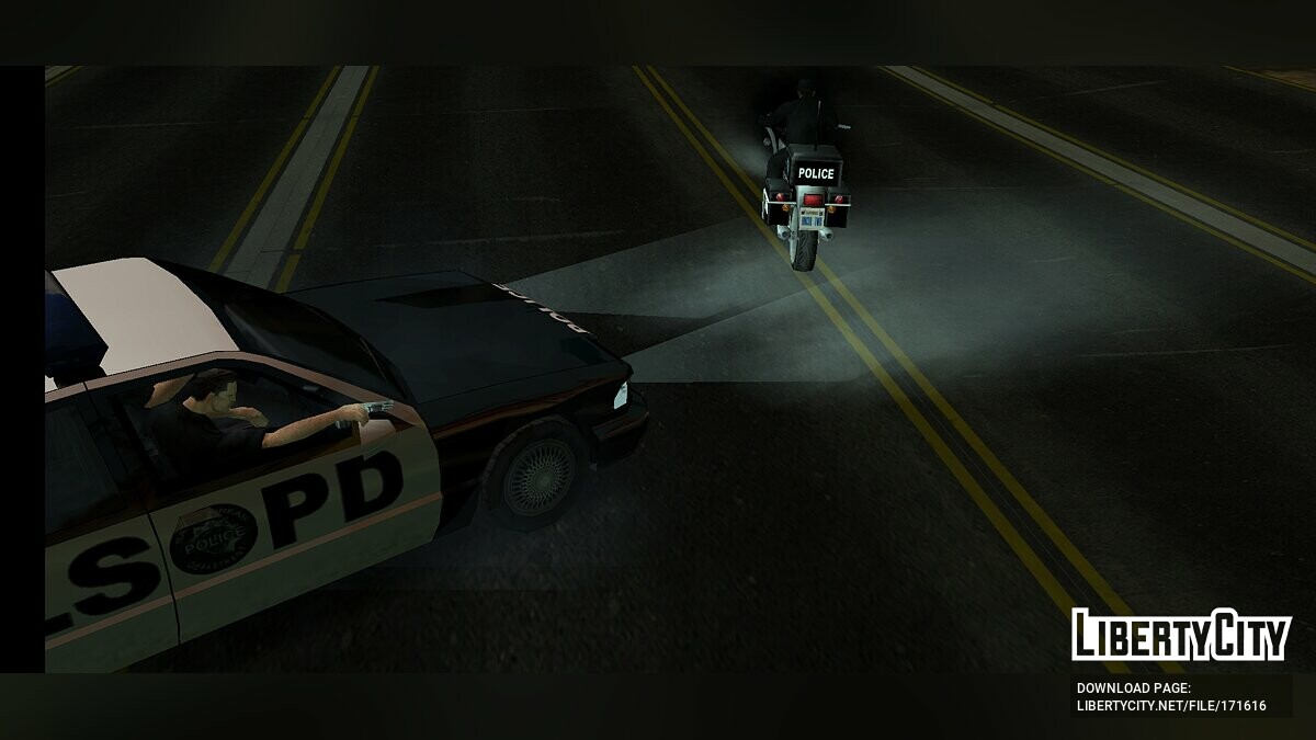 Полиция стреляет из машины для GTA San Andreas (iOS, Android) - Картинка #3