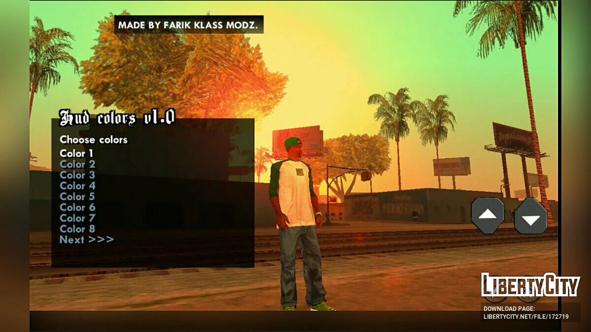 Изменение цвета худа v1.0 / GTA San Andreas (iOS, Android)