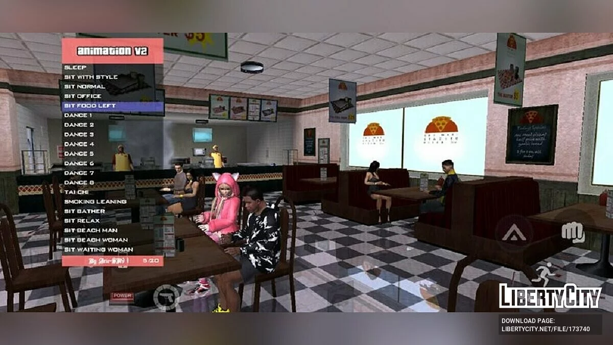 Новые анимации / GTA San Andreas (iOS, Android)