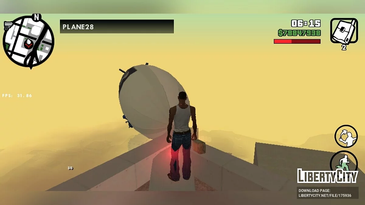 Дирижабль «ZIP» / GTA San Andreas (iOS, Android)