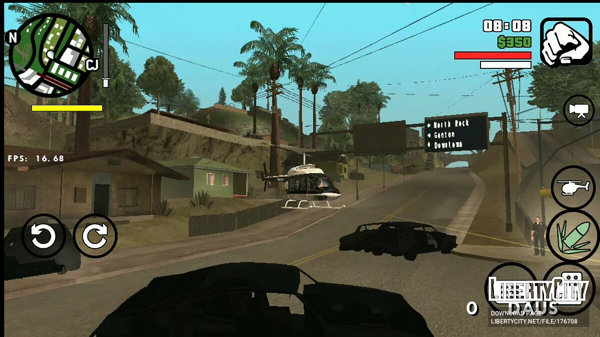 Возможность стрелять из полицейского вертолёта / GTA San Andreas (iOS, Android)