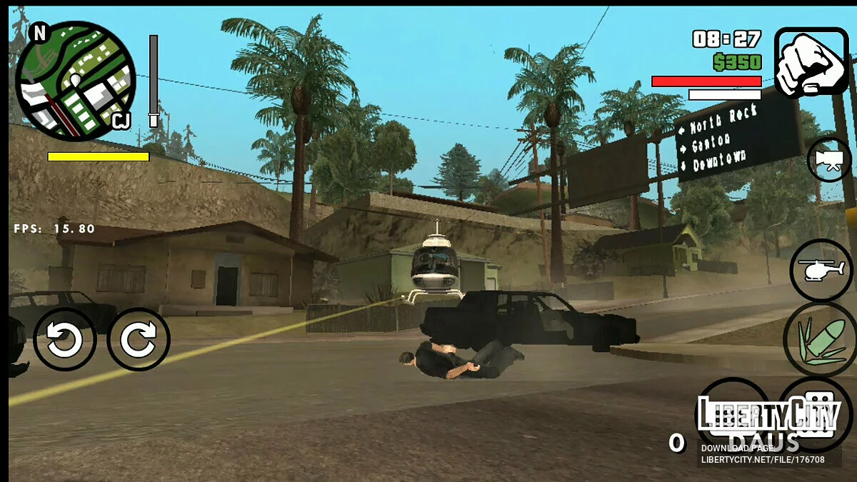 Возможность стрелять из полицейского вертолёта / GTA San Andreas (iOS, Android)