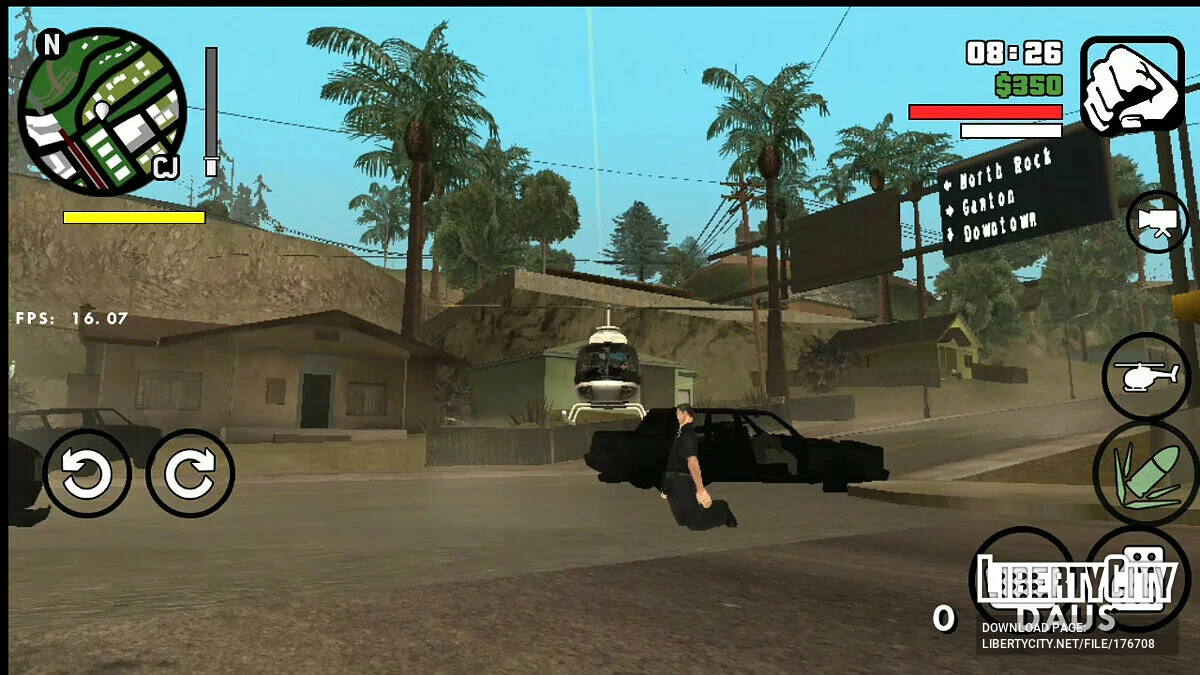 Возможность стрелять из полицейского вертолёта / GTA San Andreas (iOS, Android)