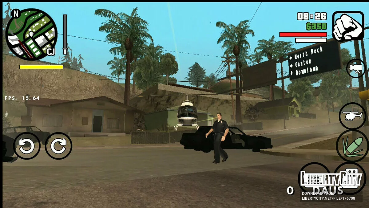 Возможность стрелять из полицейского вертолёта / GTA San Andreas (iOS, Android)