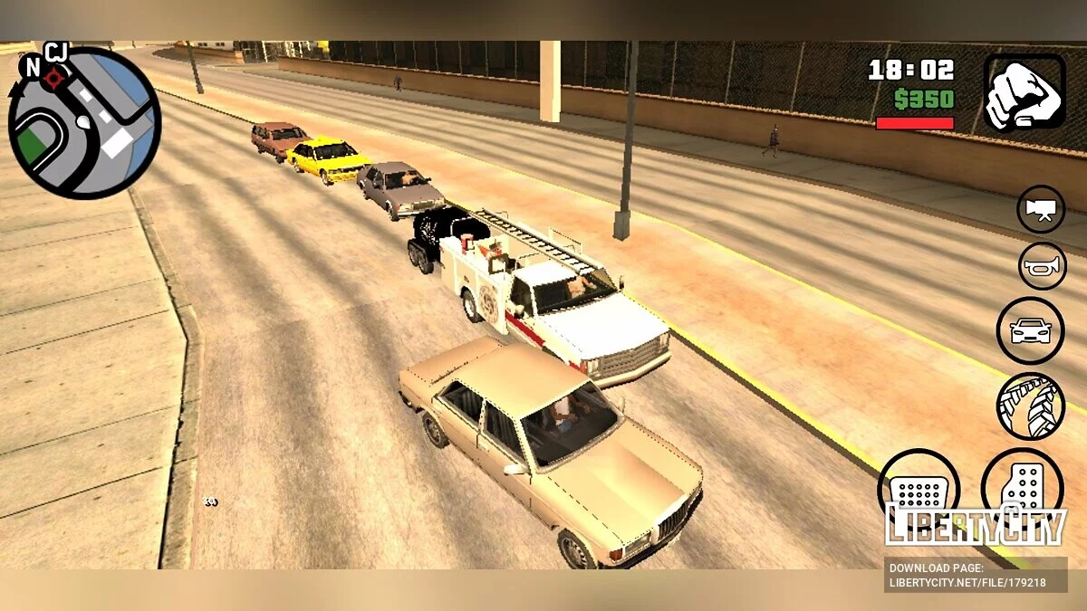 Улучшенный интеллект пешеходов / GTA San Andreas (iOS, Android)