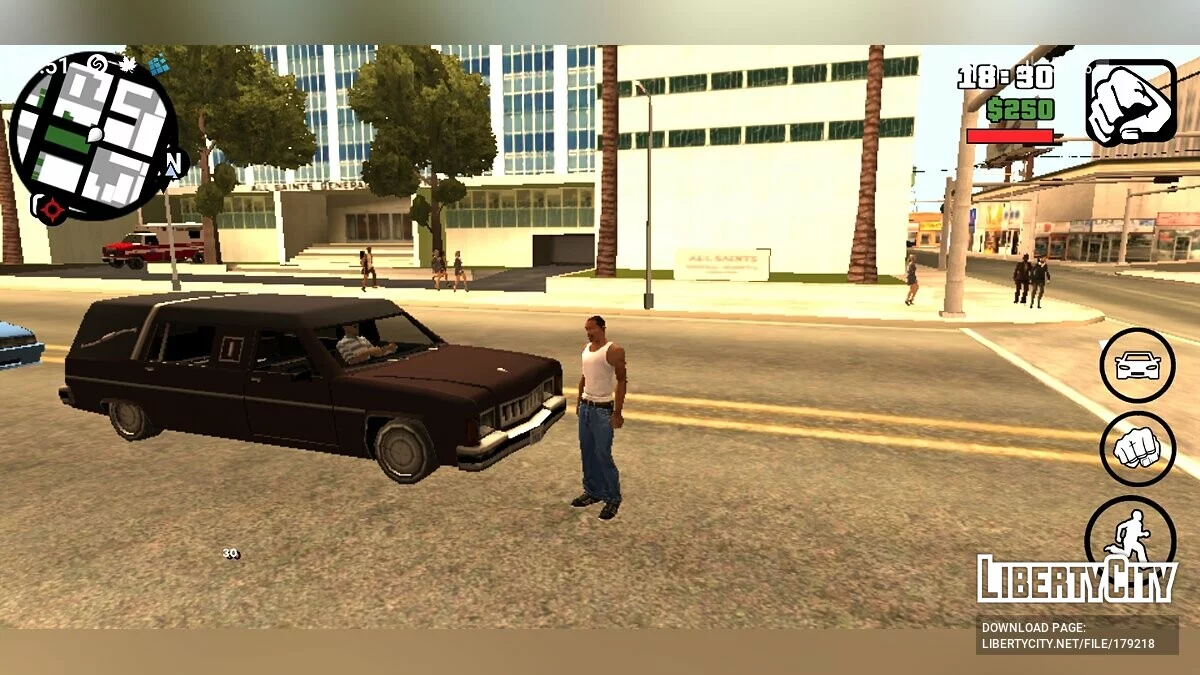 Улучшенный интеллект пешеходов / GTA San Andreas (iOS, Android)