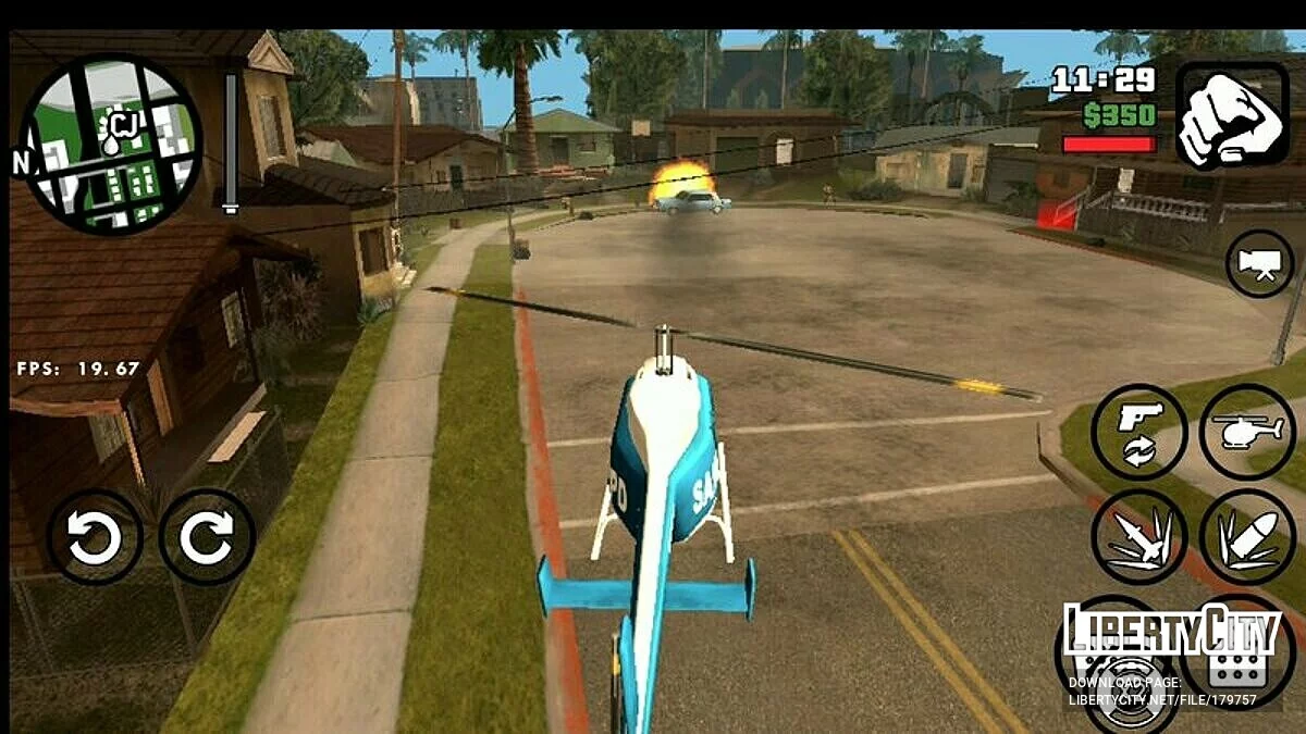 Ракетная установка для вертолета / GTA San Andreas (iOS, Android)