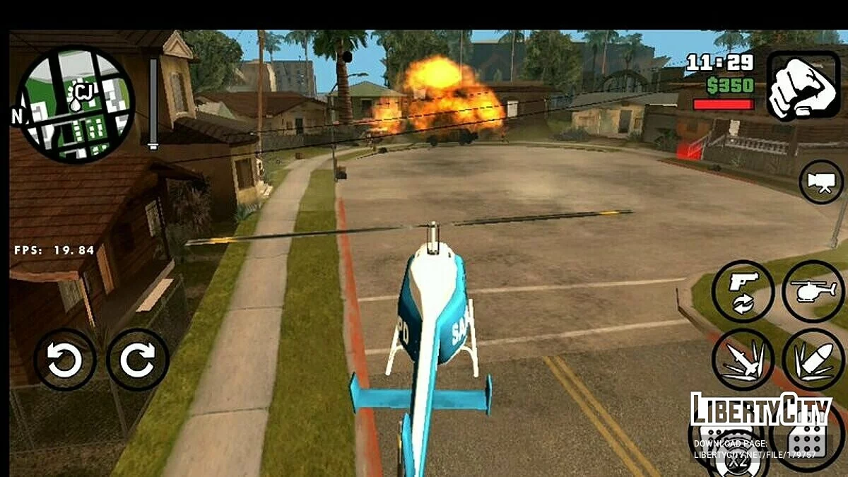 Ракетная установка для вертолета / GTA San Andreas (iOS, Android)