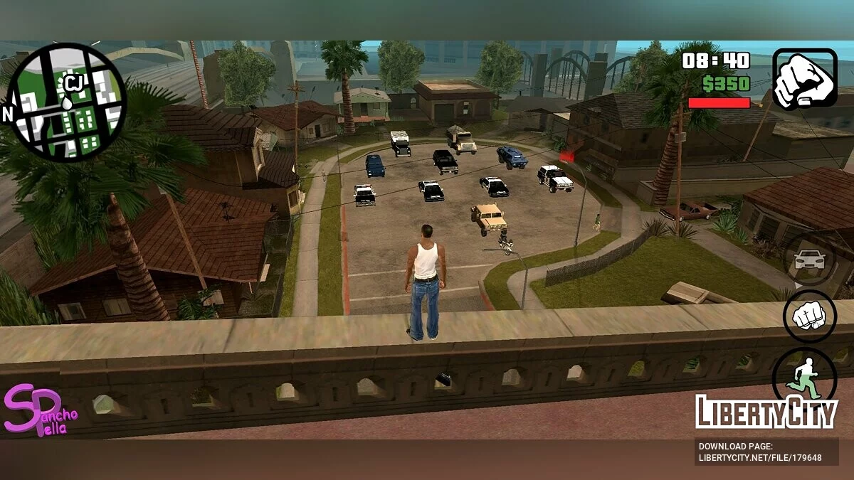 Транспорт полиции и силовиков на Grove Street / GTA San Andreas (iOS, Android)
