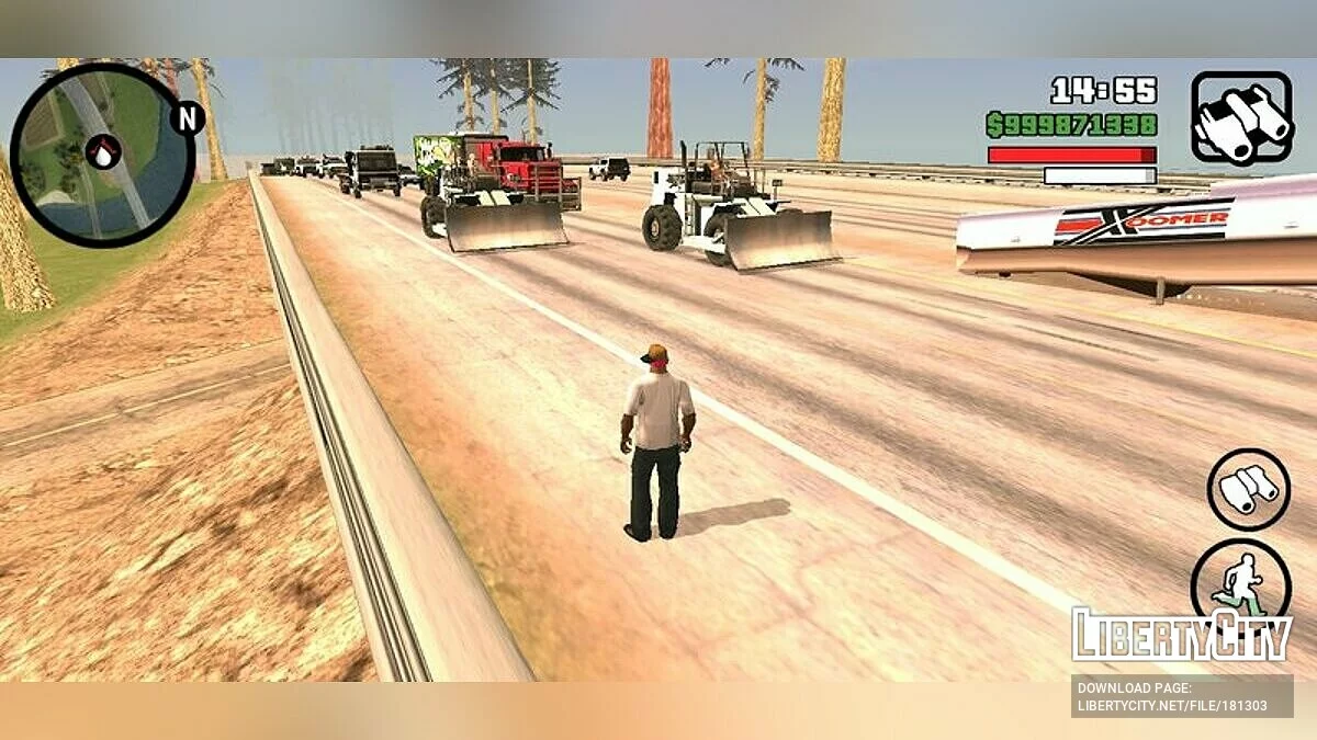 Реалистичный траффик / GTA San Andreas (iOS, Android)