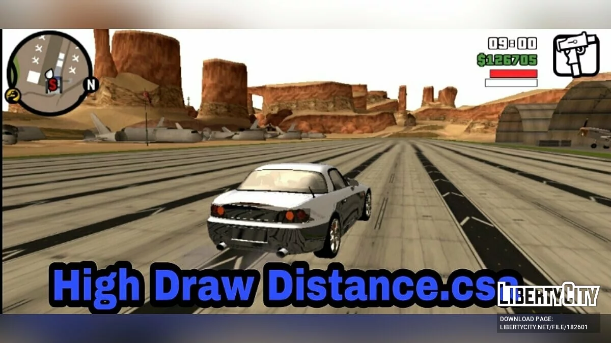 Улучшенная дальность прорисовки / GTA San Andreas (iOS, Android)