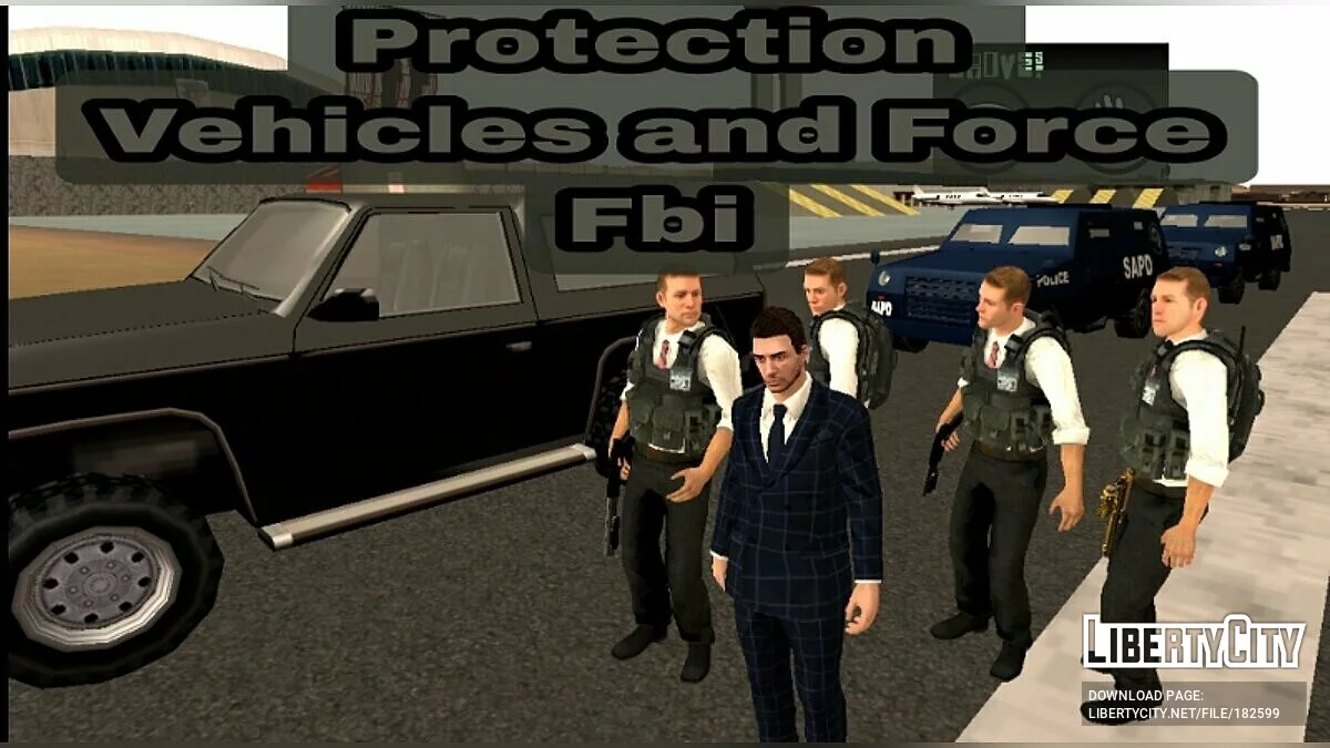 Спецслужбы - охрана Сиджея / GTA San Andreas (iOS, Android)