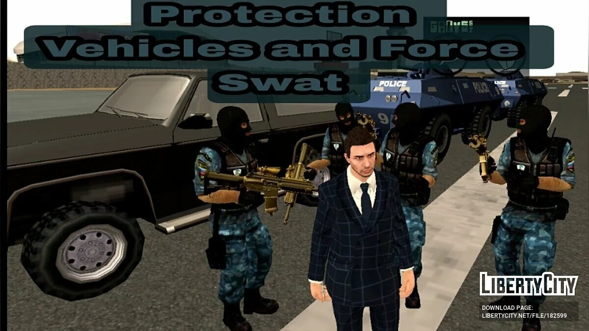 Спецслужбы - охрана Сиджея / GTA San Andreas (iOS, Android)